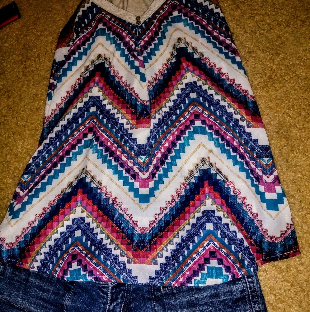 Jolt top and hollister jean shorts bundle
